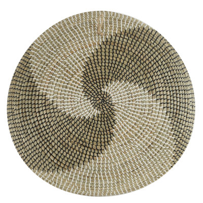Seagrass Handmade Spiral Basket Plate Home Wall Decor