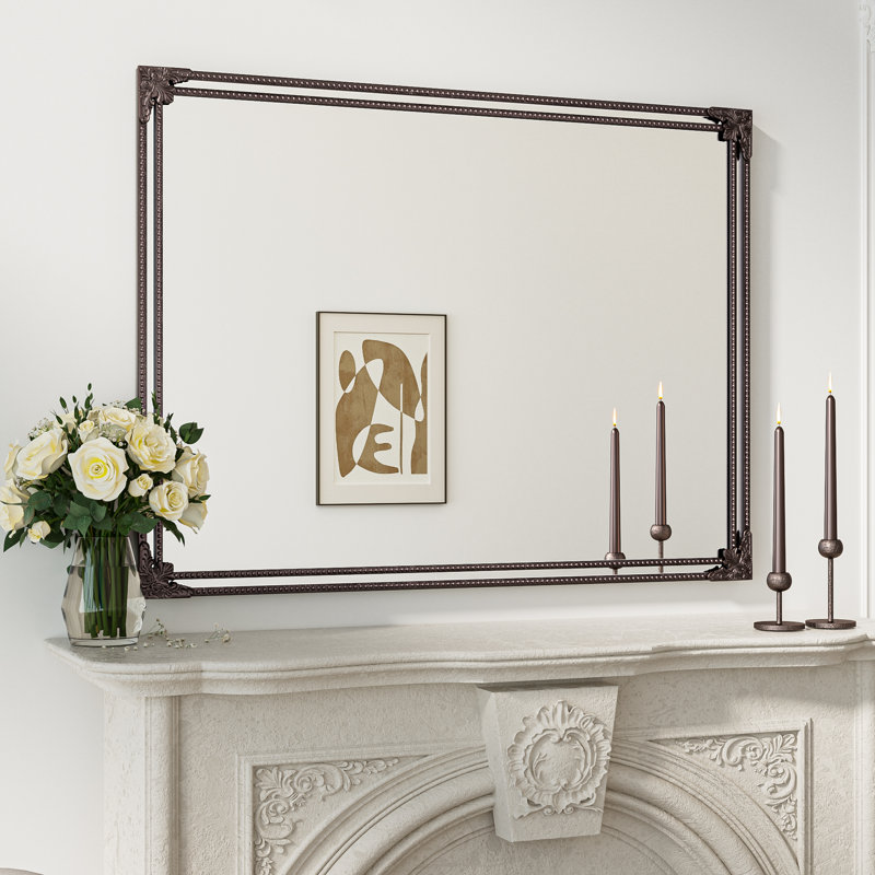 Miroir décoratif mural Berrilee, 48 po x 36 po, Bronze Antique