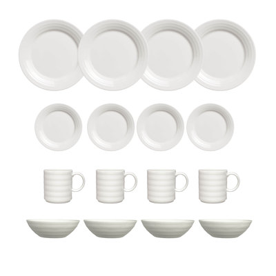 Bone China Dinnerware Set 16 Piece - Service for 4