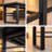 55.51" to 70.86" Extendable Rectangular MDF & Metal Dining Table, Seats 4-6