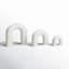 Cole And Grey Marble Arched Abstract Sculpture With Various Sizes