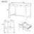 Modern Bar Dining Table Set With Storage Drawers And Padded Stools-105849870