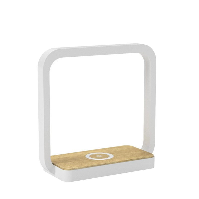 No Time Display Type Plastic / Acrylic Electric Tabletop Clock White