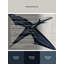 Tapis moelleux moelleux gris art déco Glenmoor Pteranodon-1087365216