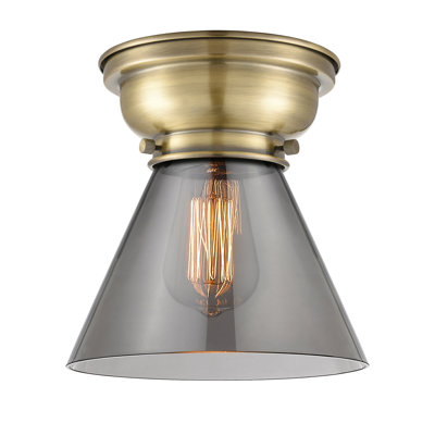 Aditi Cone 1 Light 8" Flush Mount