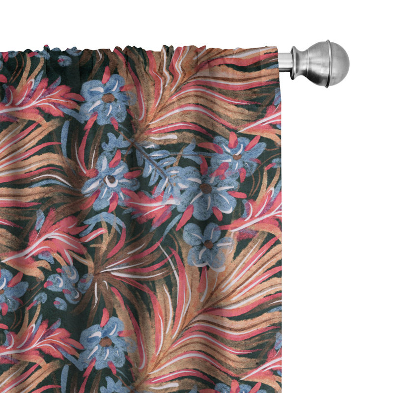Semi Sheer Curtain Pair, 56" W x 63" L