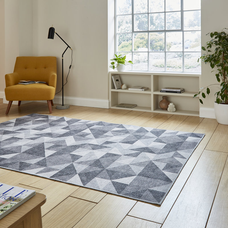Joziah Grey Rug, Runner 76 x 230cm