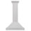 Hotte murale en acier inoxydable satiné convertible ZLINE avec coquille colorée et poignée en acier inoxydable ZLINE
