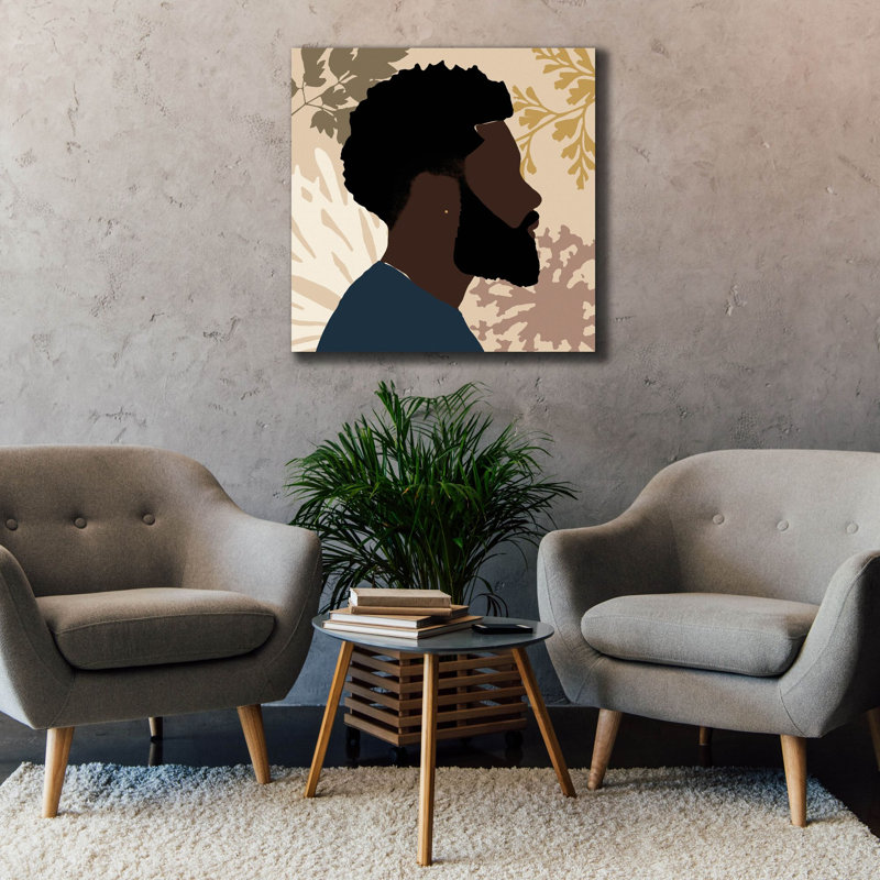  «Force et confiance 1» par Alonzo Saunders, art mural sur toile, 37 po x 37 po