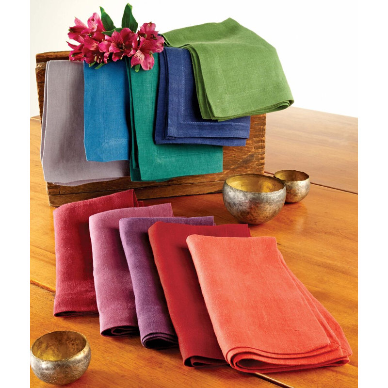 Riviera Linen Square Napkin, Navy