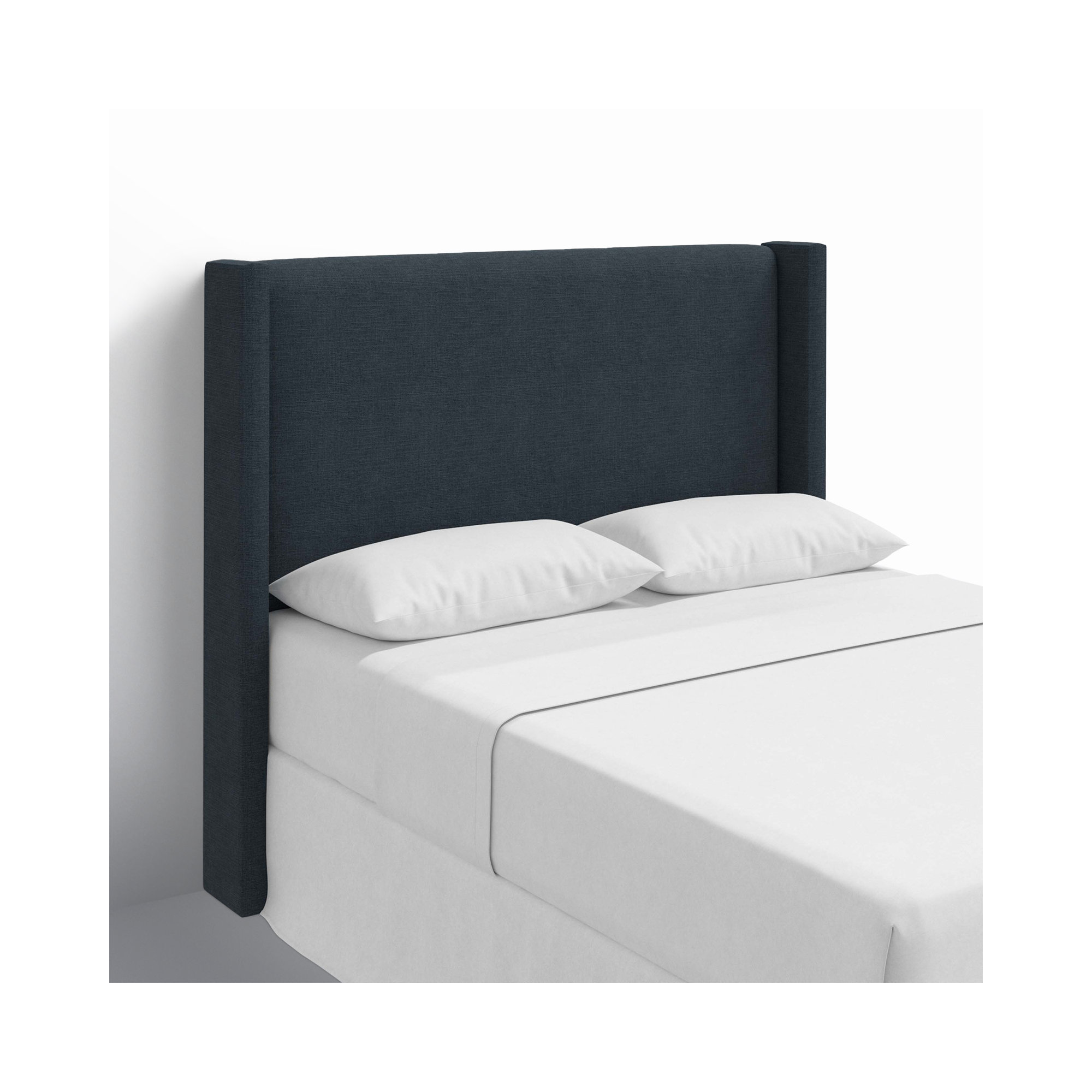 Hanson Upholstered Headboard, California King, Classic Navy Linen