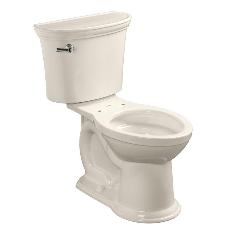 American Standard Heritage 1.28 Gallons GPF Elongated Comfort Height Floor Mounted Kit (Seat Not Included), Linen