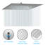 Pomme de douche carrée 12 pouces-100334680
