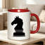 Chess Knight Horse Ceramic Coffee Mug Coffee Cup Tea Mug Birthday Gift Home Reusable Great for Holding Tea Milk.