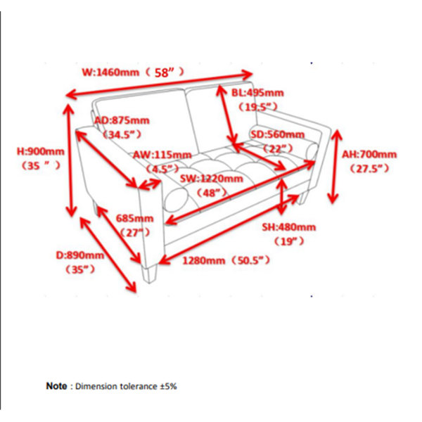 Dimensions du produit
