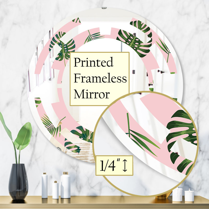 Miroir mural Palm Coast, H 31,5 po x l po