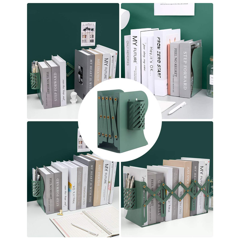 Metal Bookend, Green