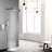 10" Shower Head Bathroom Luxury Rain Mixer - Wall Mounted, Brushed Nickel, Self-Cleaning Nozzle, Consistent With American Standard Pipe Interface 10 Inch Adheres To-120920830