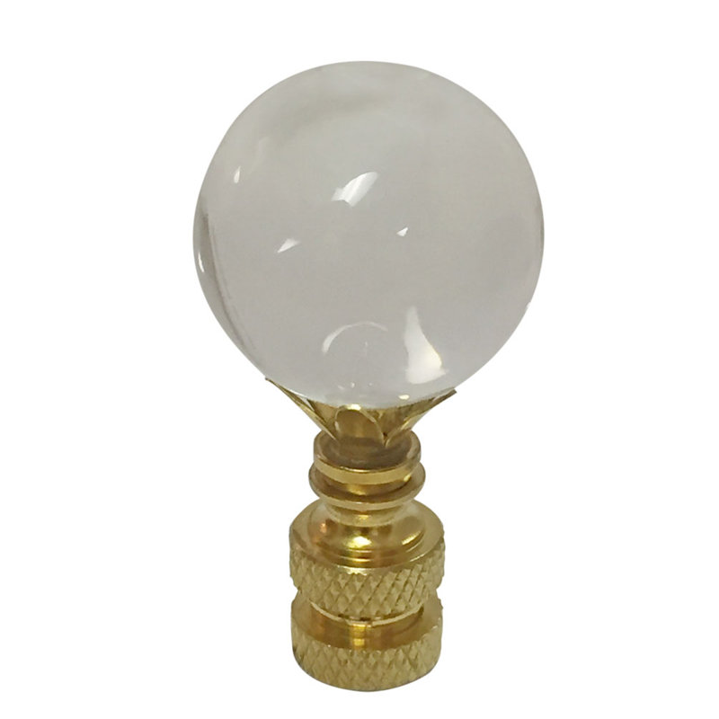 Fleuron en cristal Ball K9, H 2,62 po x l 1 po x P 1 po