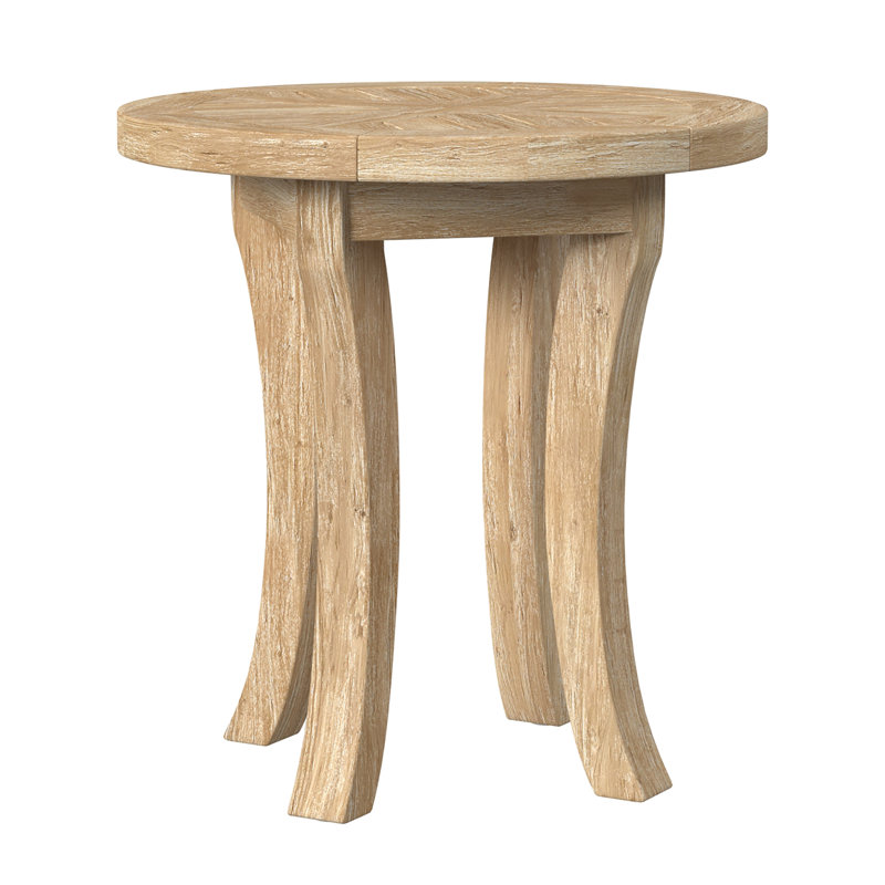 Cambria Outdoor Round Teak Side Table