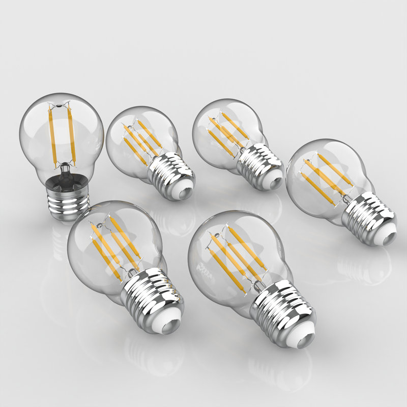 4 Watt, G45 LED, Non-Dimmable Light Bulb, Warm White (2700K) E26/Medium (Standard) Base