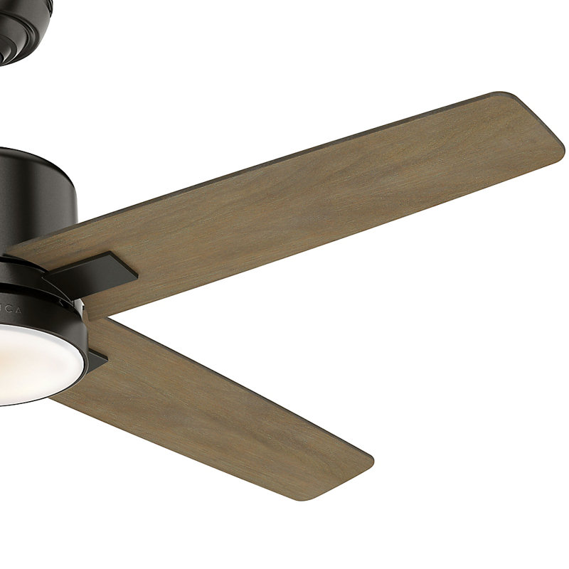 52" Axial Ceiling Fan With LED Light Kit And Wall Control, Noble Bronze