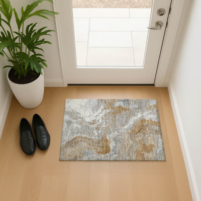 Premium Machine Washable Strinko AMF1682 Abstract Rug