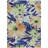 Machine Washable Indoor/Outdoor Claudian ACN1484 Navy Rug-109534481