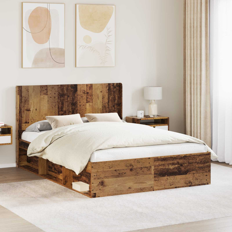 Bed, Small Double (4'), Old Wood