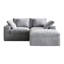 Canapé modulaire modulaire à 3 places, canapé-lit gris confortable pour le salon, canapé avec style minimaliste moderne utilisant une éponge à haute densité 33d-1332935859
