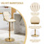 Bengiman Swivel Upholstered Adjustable Height Counter Stool with Metal Frame-326189982-326189984