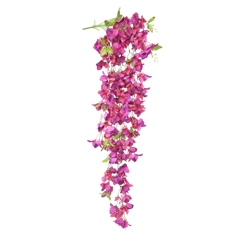 Buisson artificiel de fleurs de bougainvilliers suspendus, Fuchsia