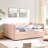 Full Size Cozy Gingham Daybed With Two Storage Drawers, With USB Port And Adorable Wave Shaped, Linen Fabric-1656368007-1656368002