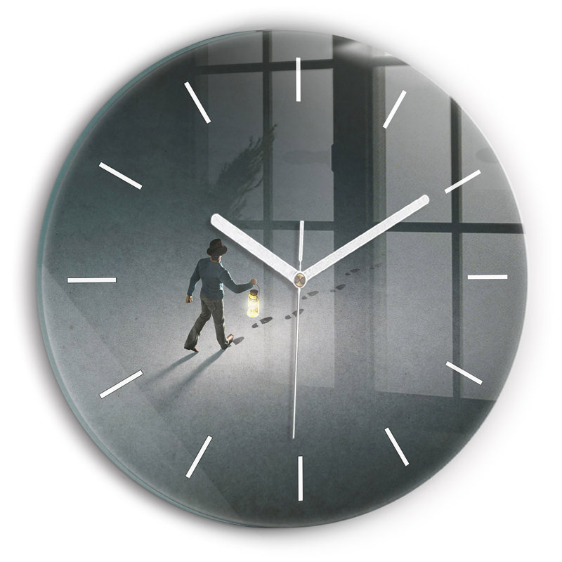 Glass Wall Clock