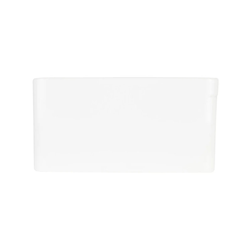 30" White Fireclay Farmhouse Sink with Fluted Apron