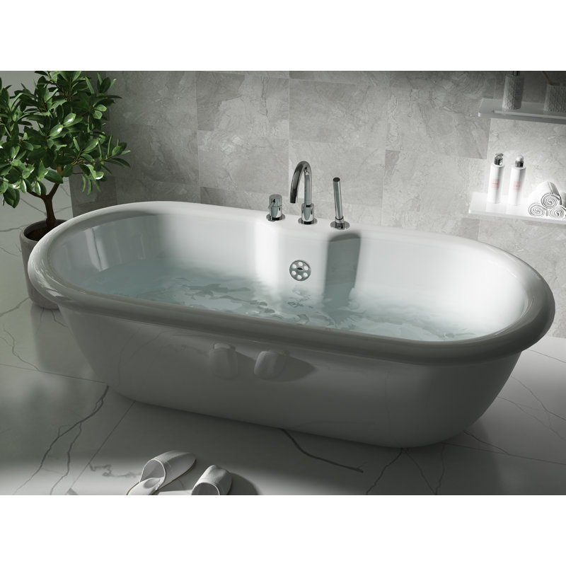 Deck Tub Filler, Polished Chrome