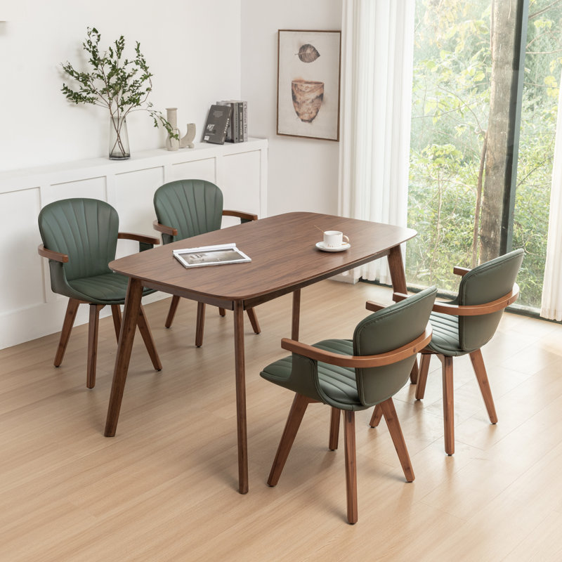 Kretzmer Upholstered Dining Chair, Green