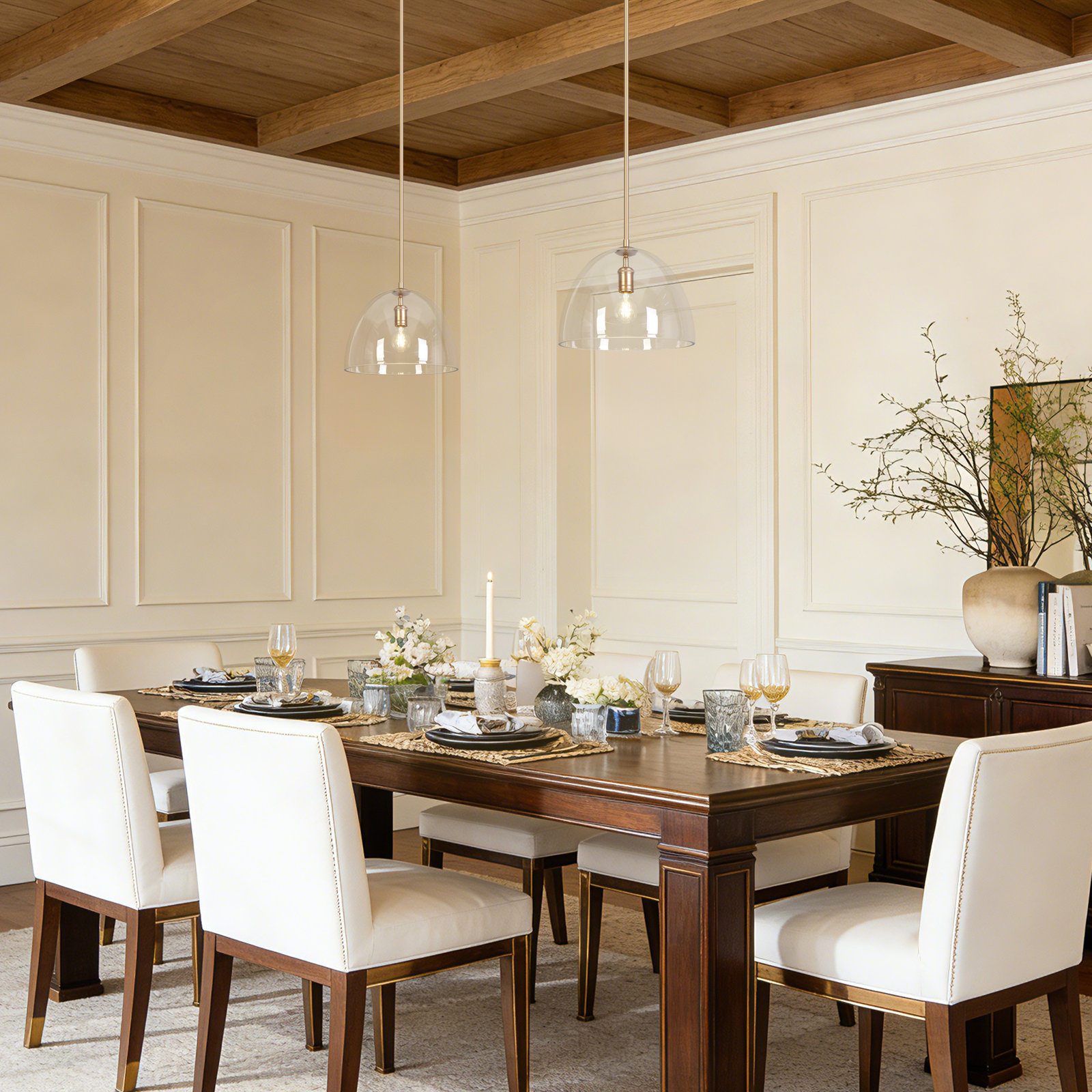 Alexandre Dimmable Glam Dome Single Light Pendant