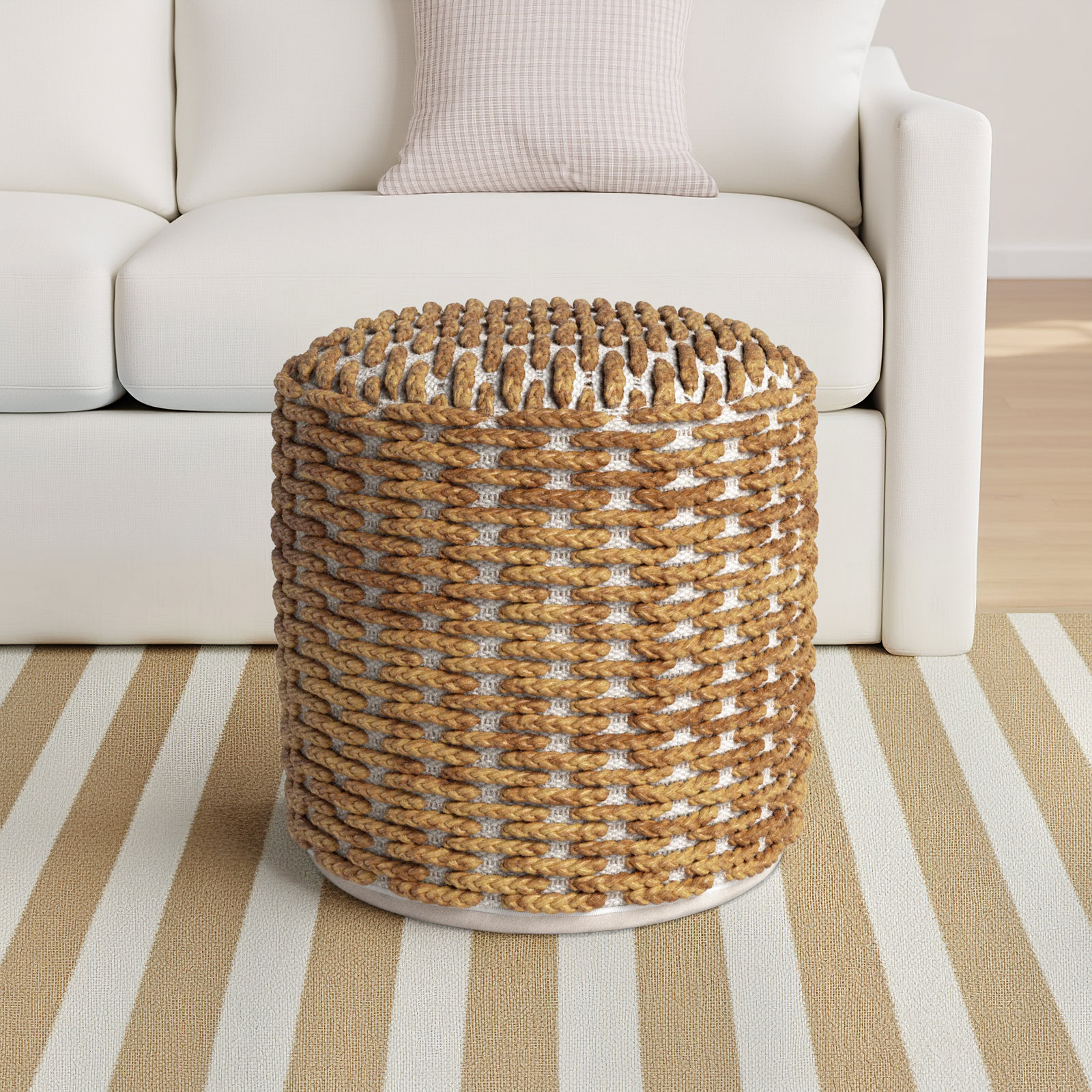 Upholstered Pouf
