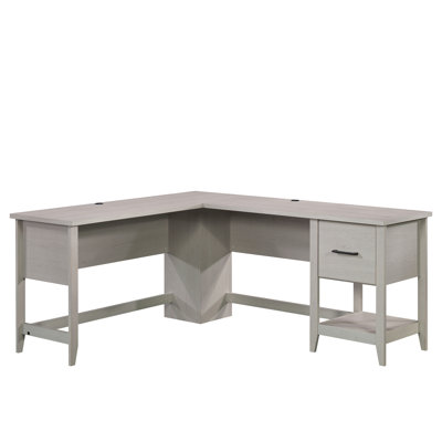 L-Shaped Desk, White Finish