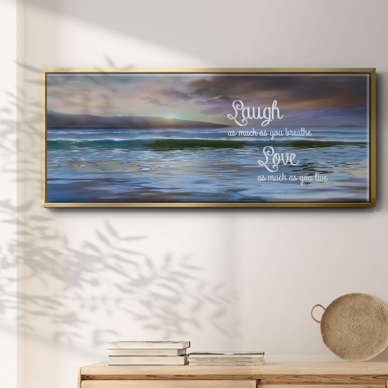 Laugh As Much- Framed Canvas