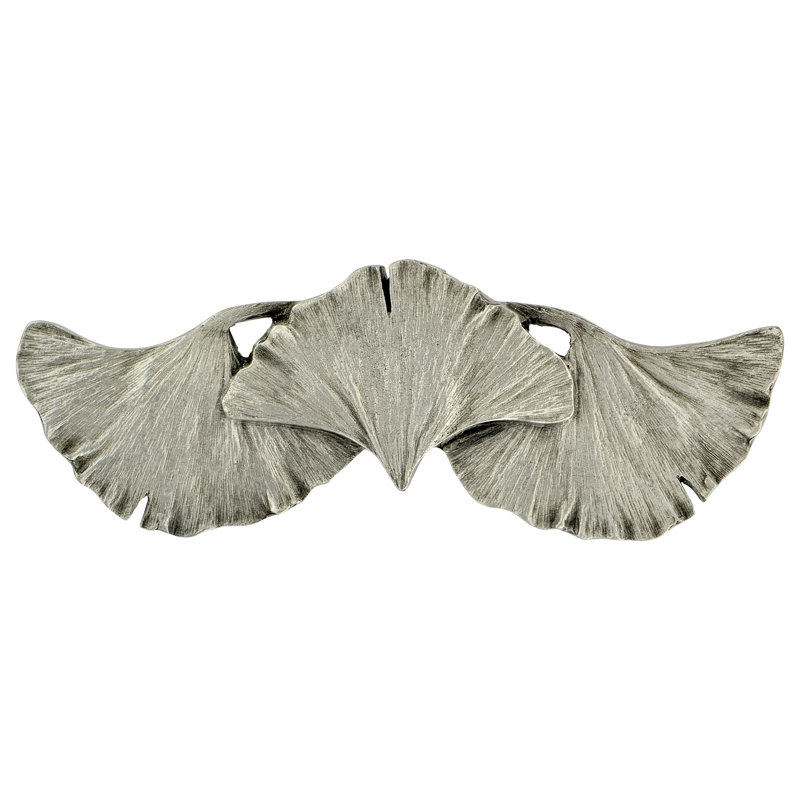 Ginkgo Novelty Pull, Antique Pewter