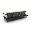 245cm Wide Wood Patio Sofa with Cushions-116838660