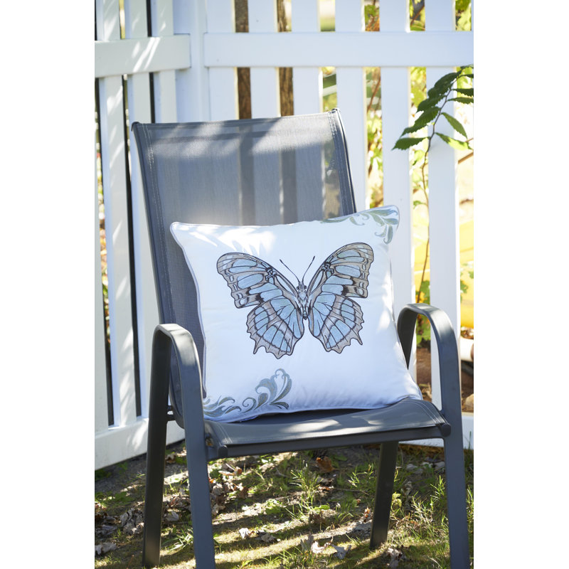 Green Malachite Butterfly Pillow