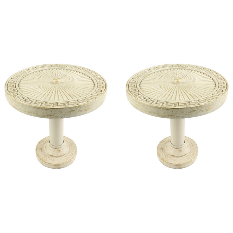 Retenue de rideau Braylsham Medallion, Blanc doré de France