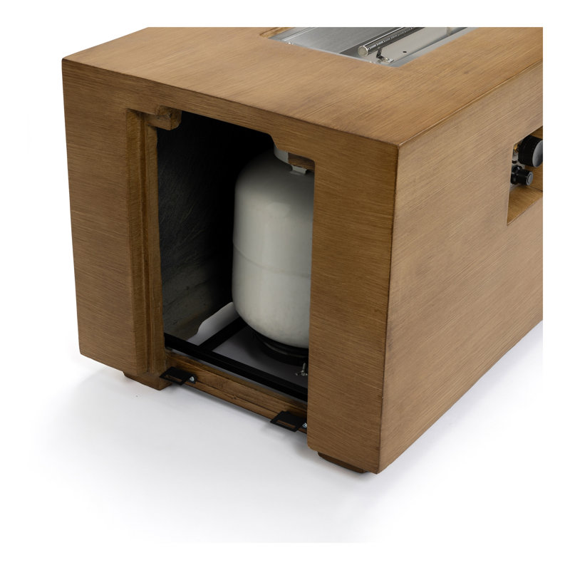 Grande table de foyer au gaz propane