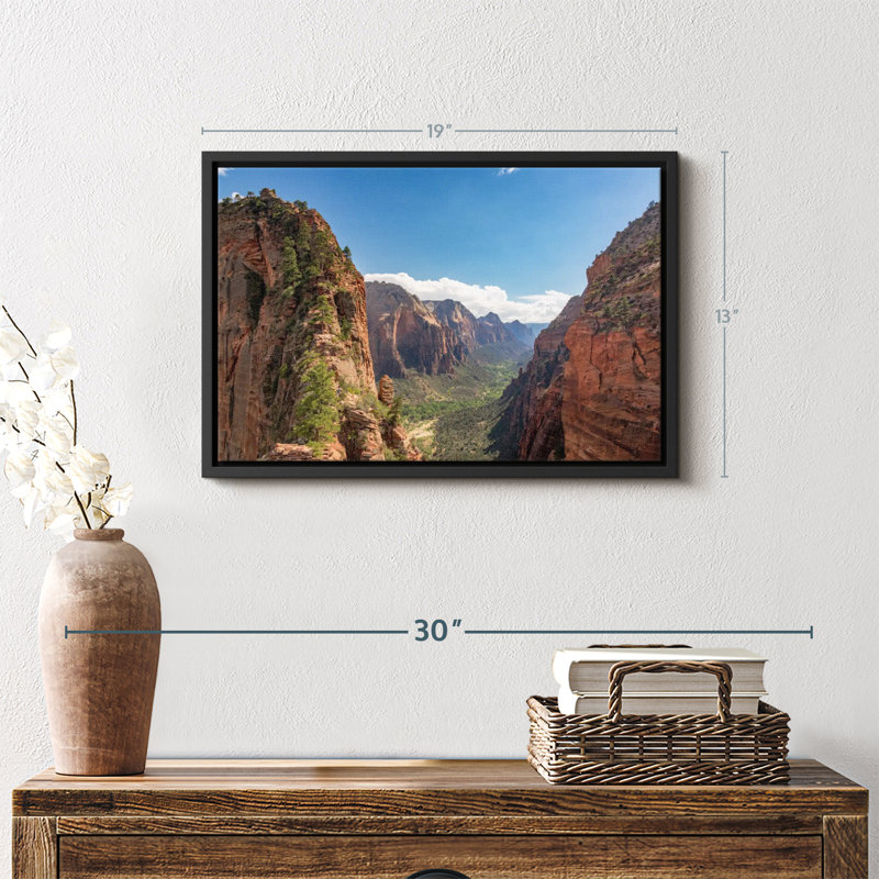 Nature "Art mural du parc national de Zion", H 13 po x l 19 po
