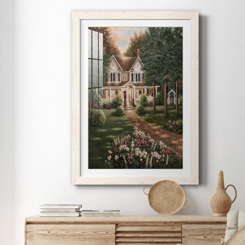 Carolina Carolina I - peinture avec cadre photo, Cadre blanc, H 31,5 po x l 23,5 po x P 1,5 po