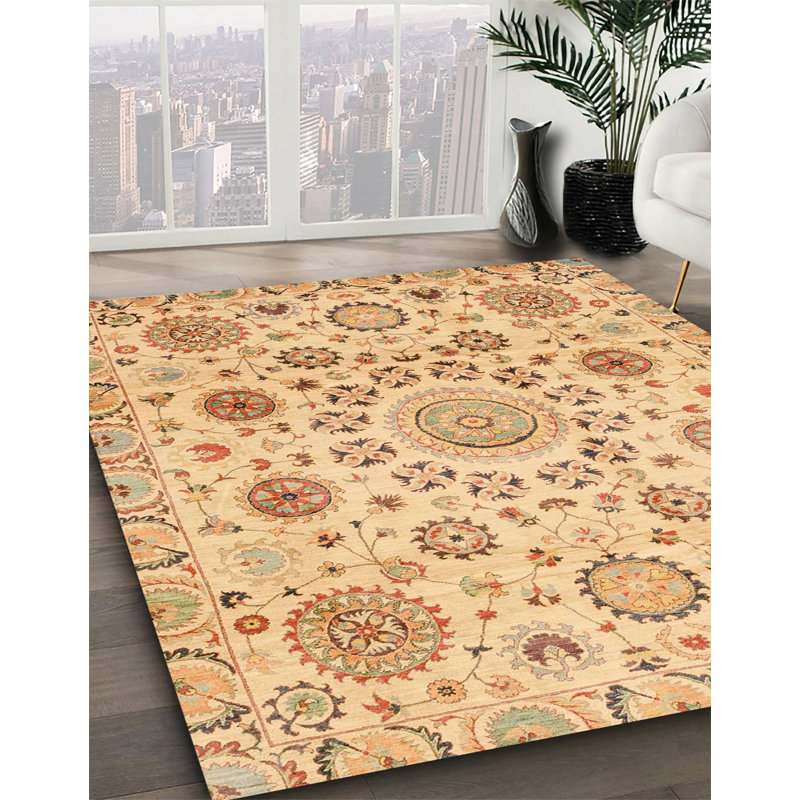 Abstract Indoor Rug, Round 6'