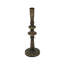 Porte-bougie sculptural en fer noir